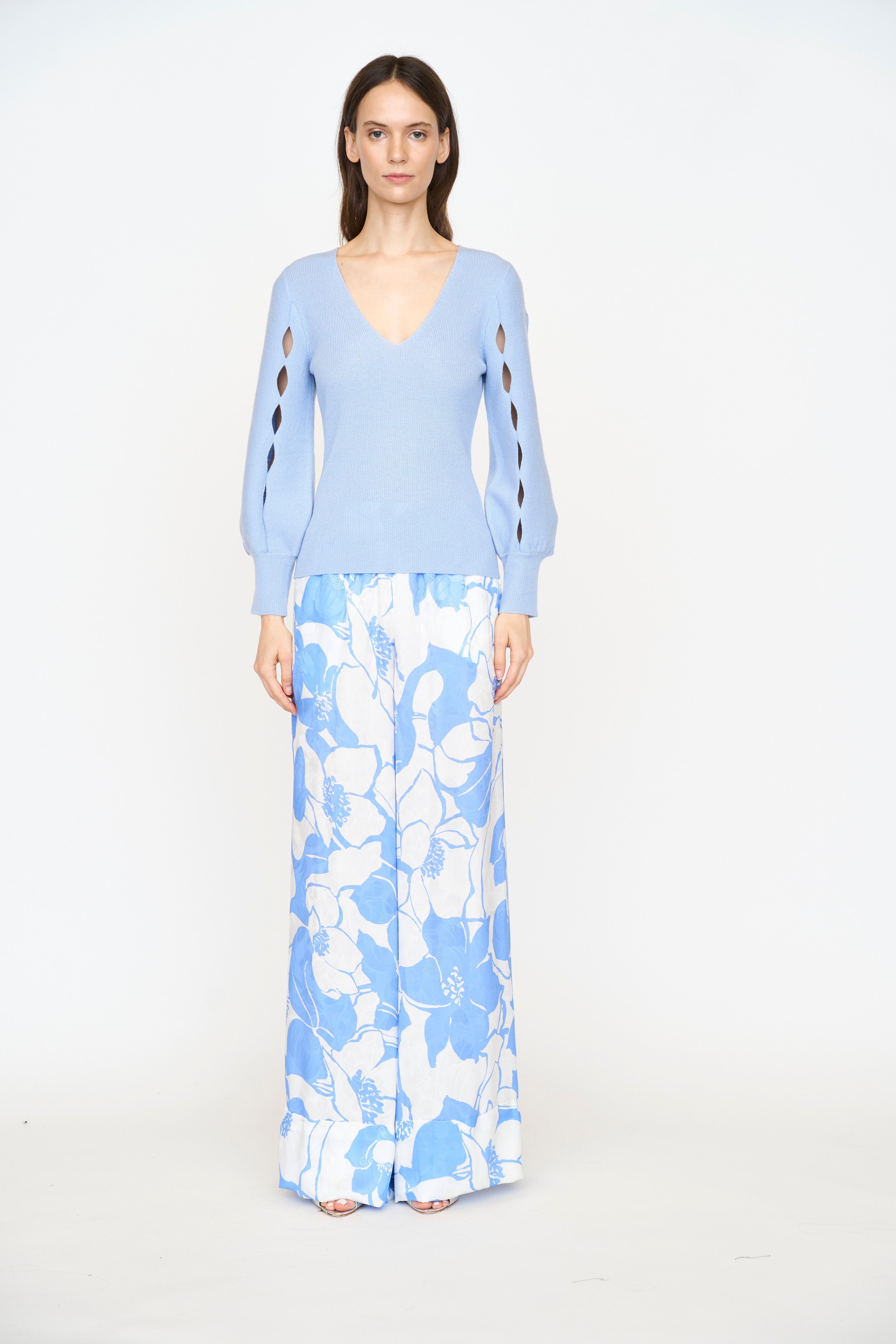 Top & Blue Check Jam Pants Set - Deolinda SS26 In Stock Now main image 0