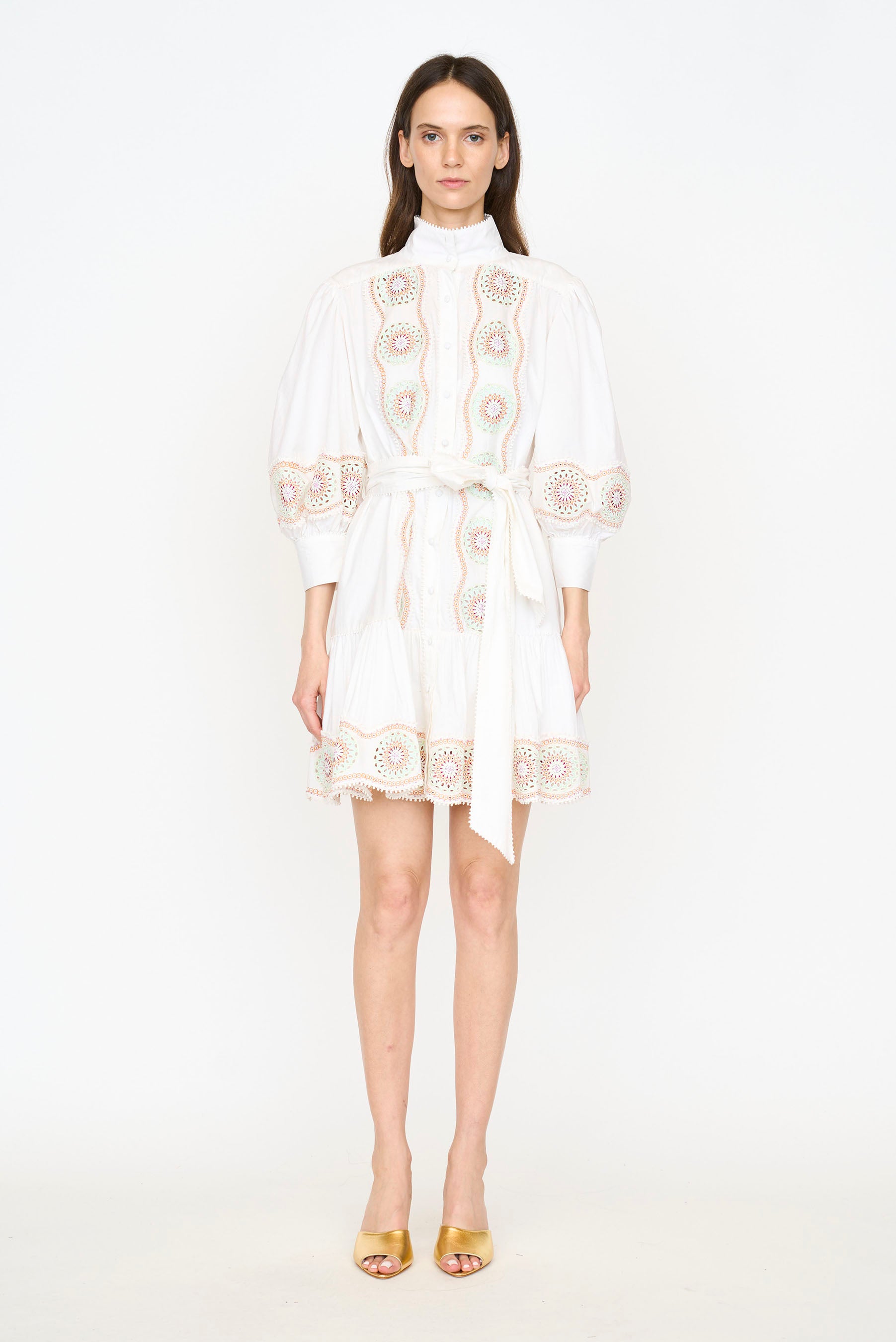 Paisley Dress - White