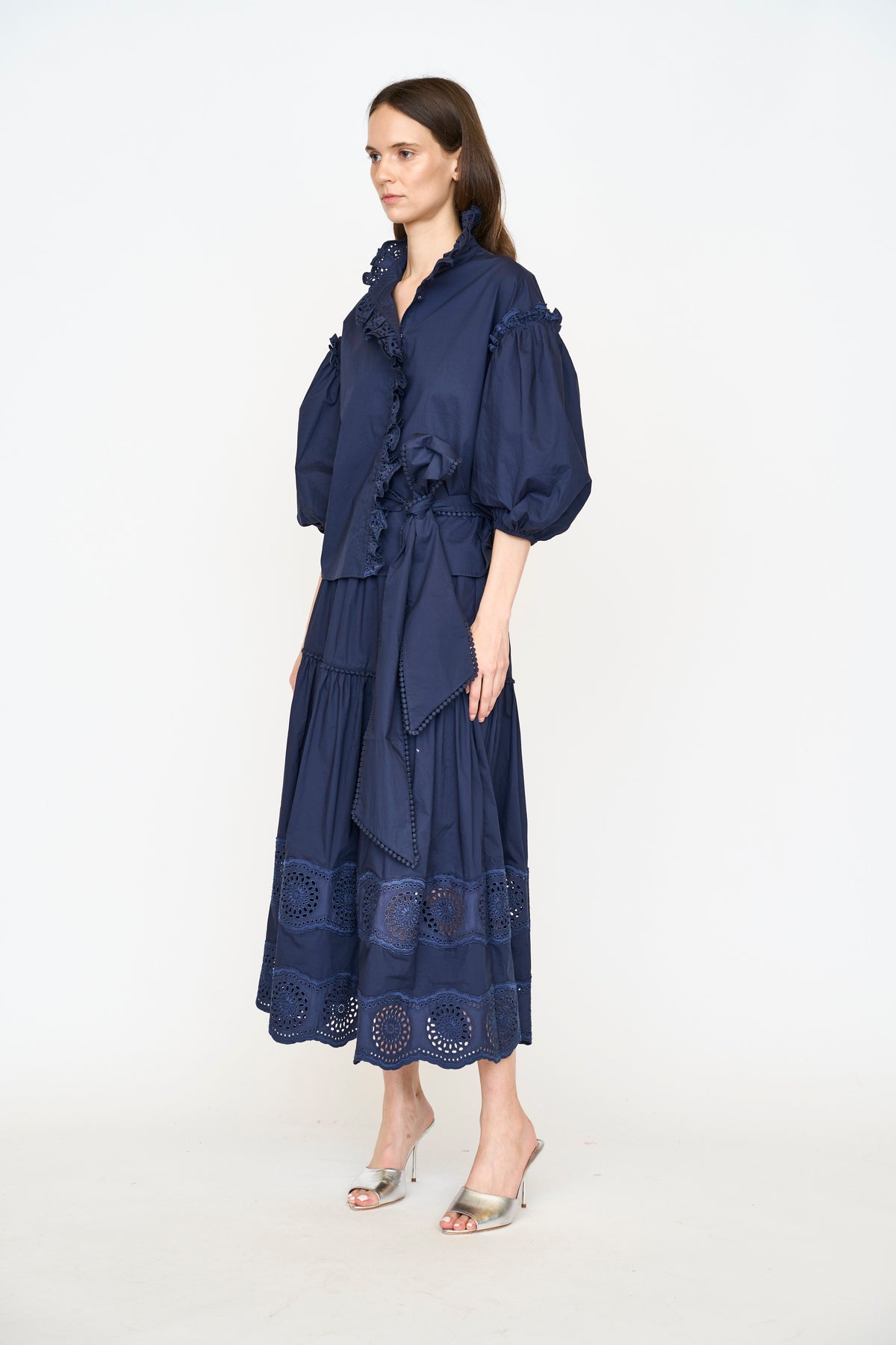 Navy Top & Shorts Set - Deolinda SS26 In Stock Now