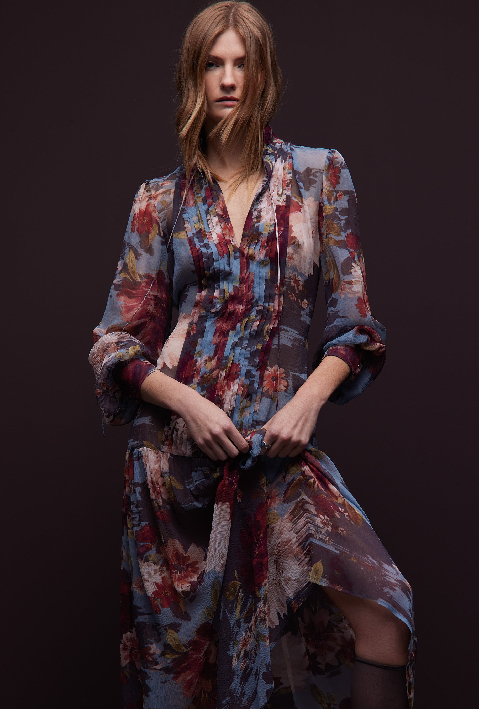 Esther Dress - Sky Garden
