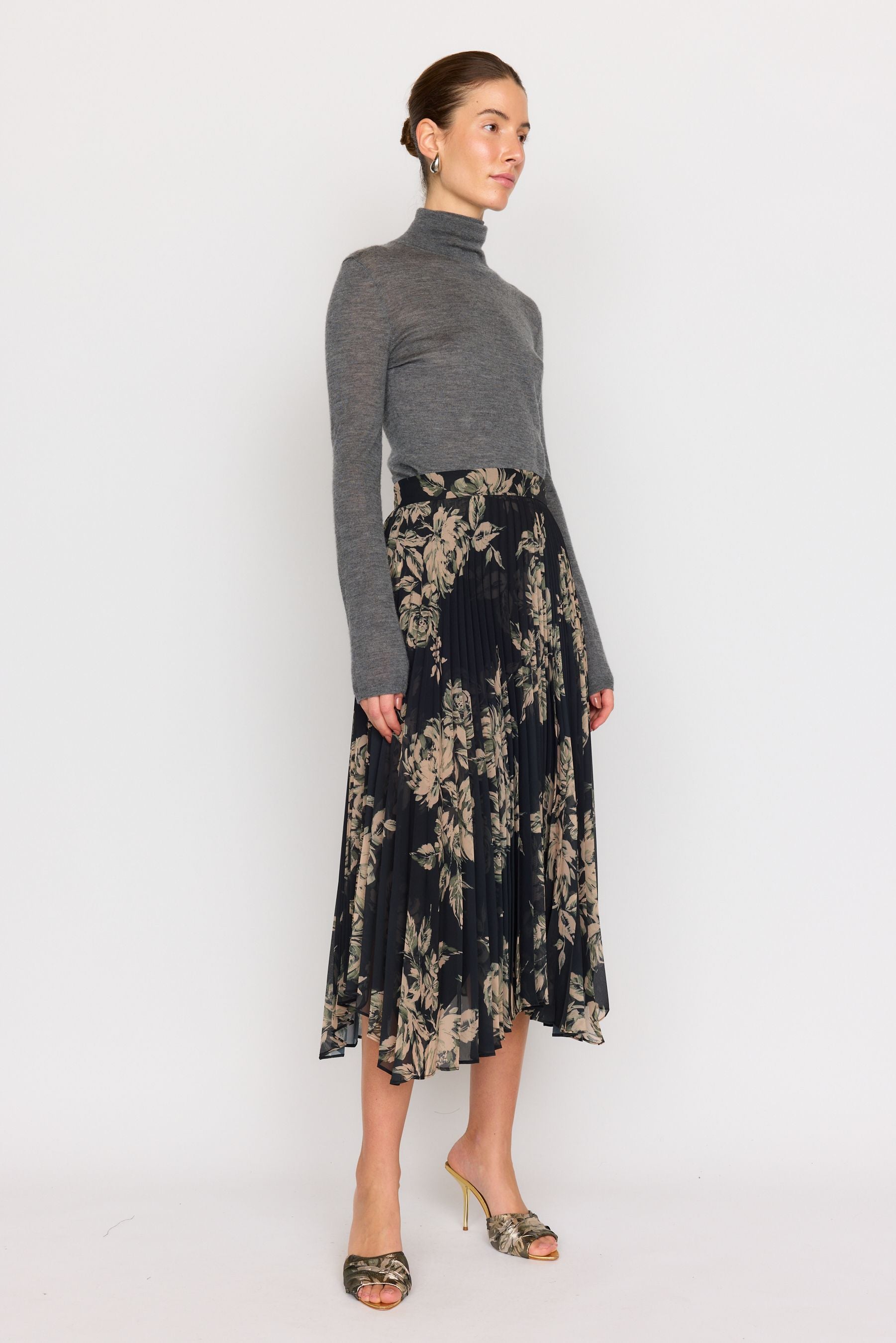 Gwen Skirt - Black Rose