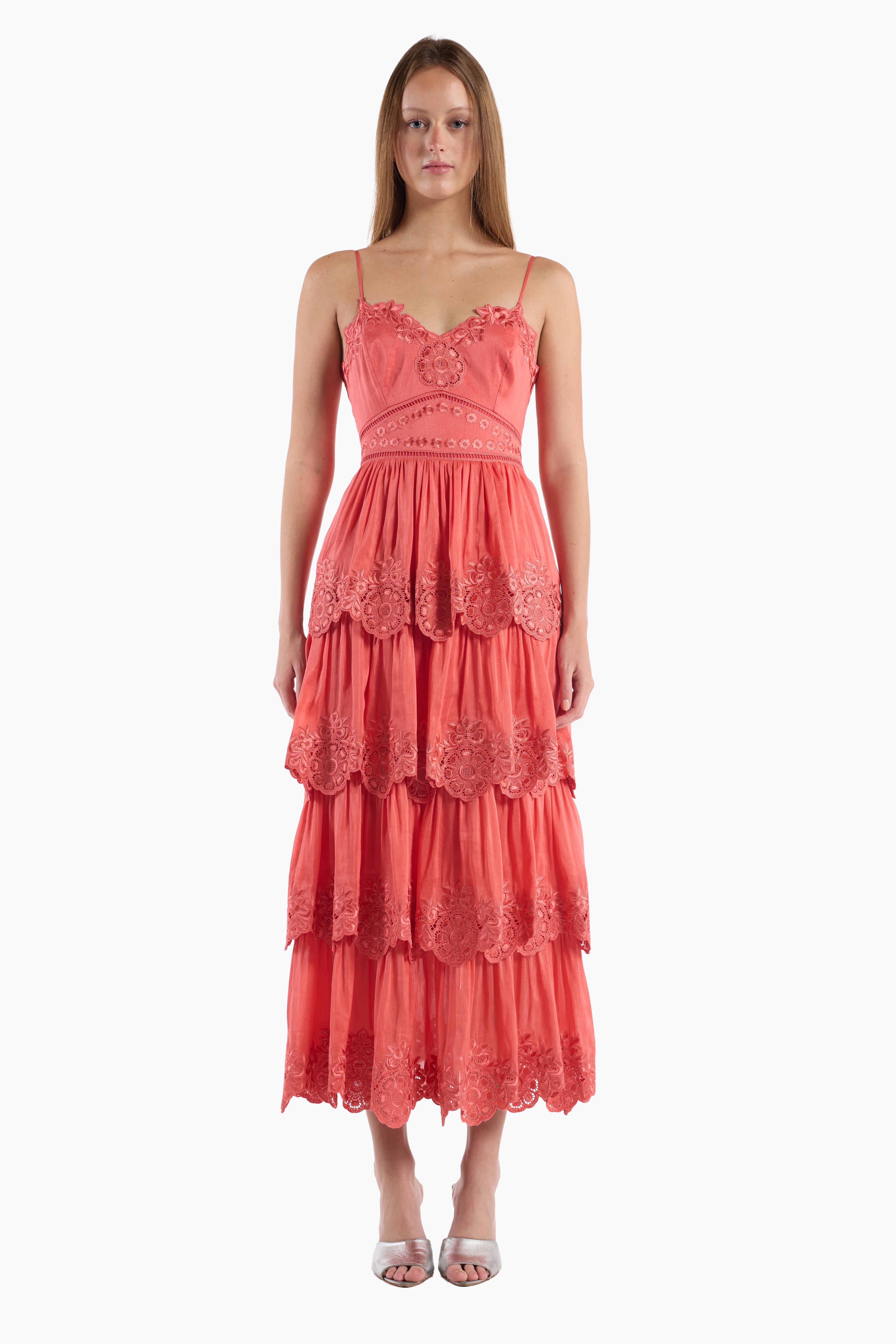 Maple Dress - Coral