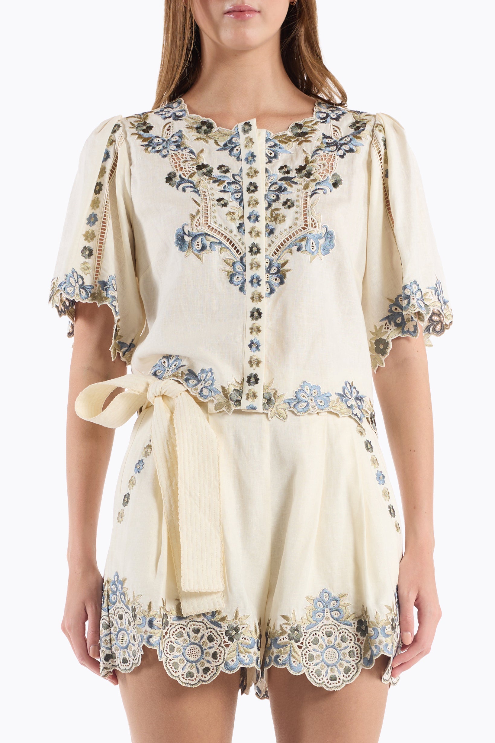 Brynn Top - Ivory Ginkgo
