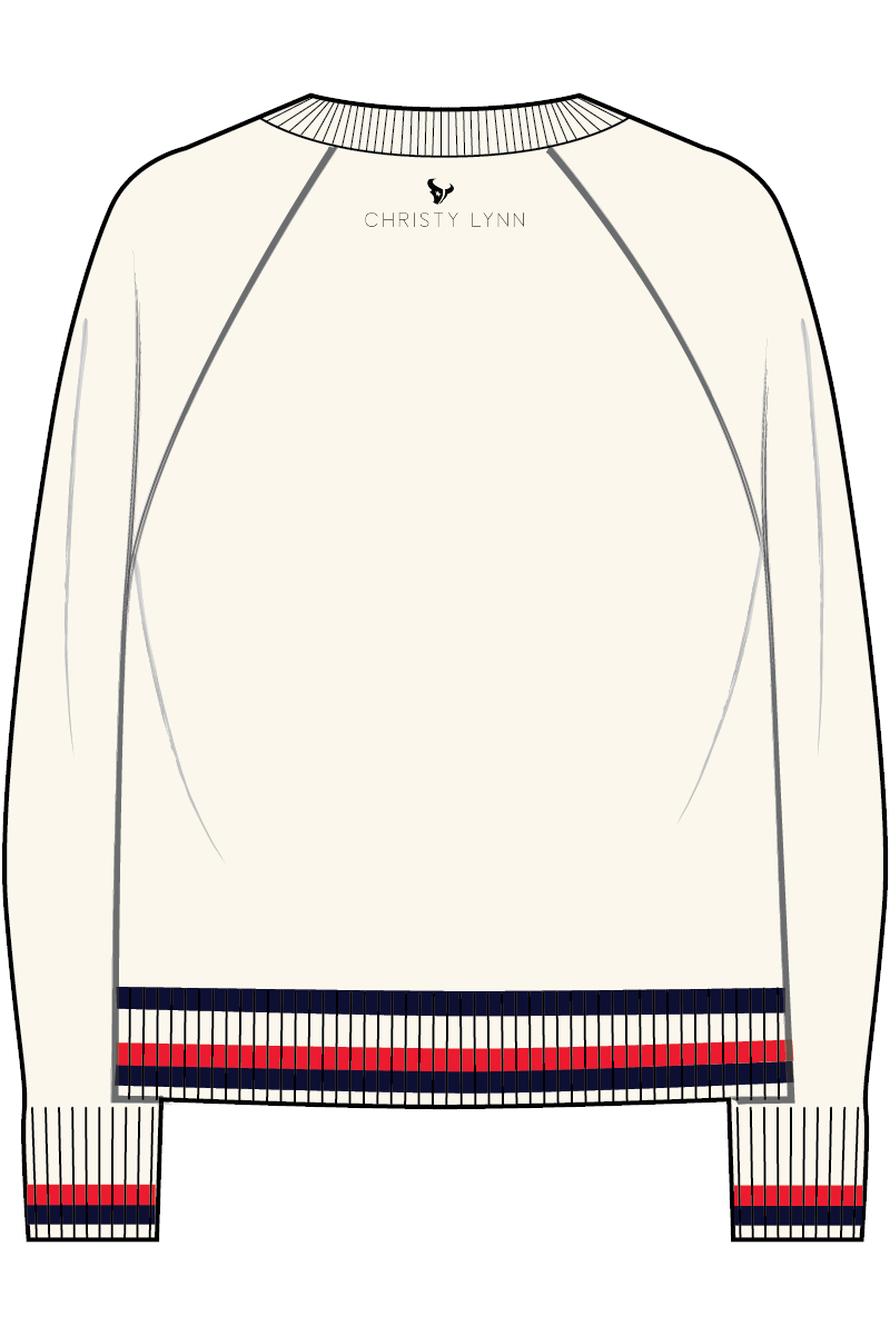Texans H Logo Sweater - Color Rush H / Ivory