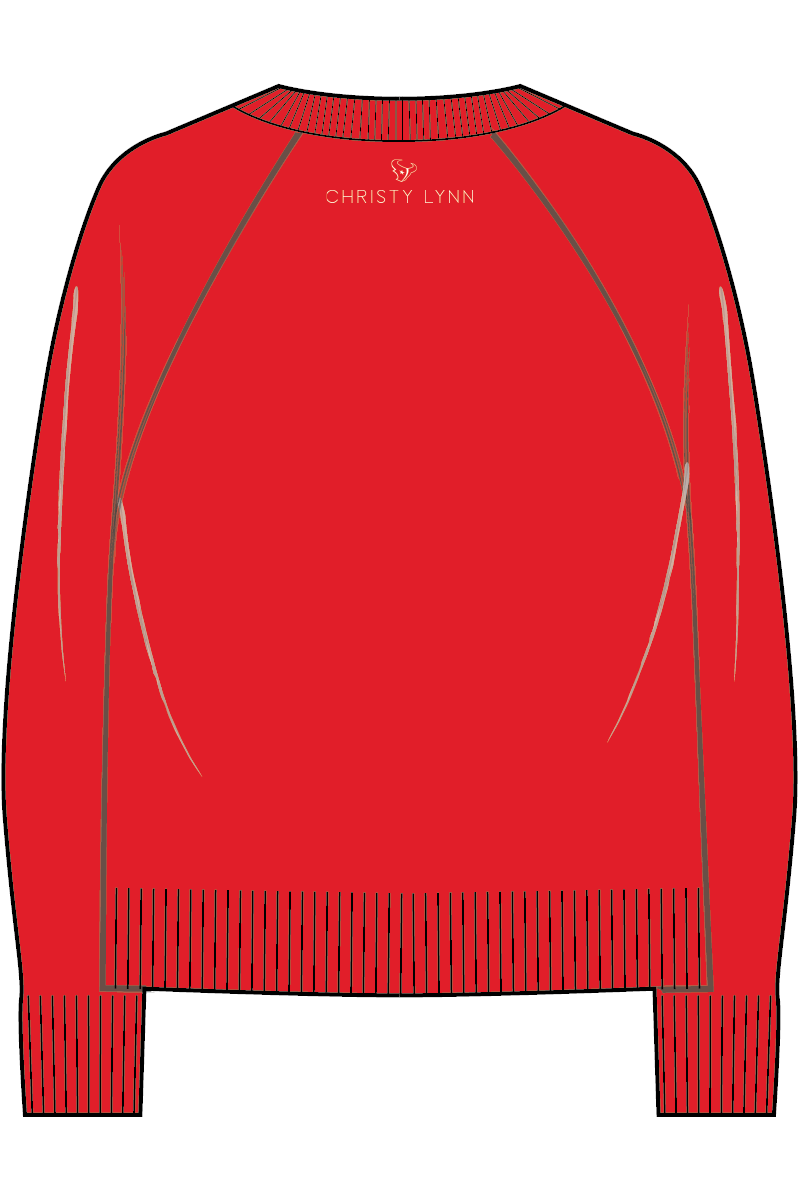 Texans T Logo Sweater - Battle Red