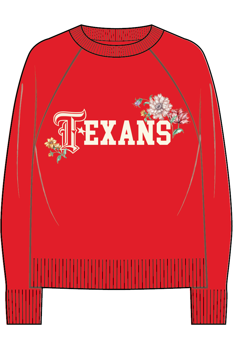 Texans T Logo Sweater - Battle Red