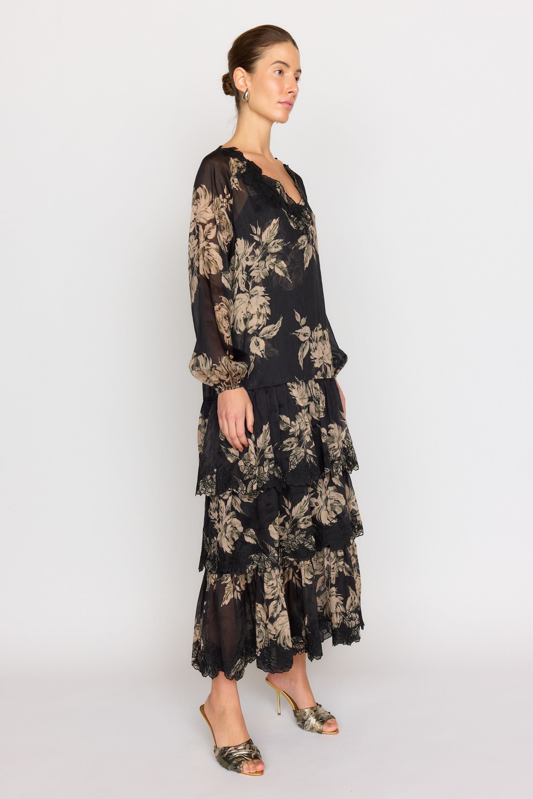 Anastasia Dress - Black Rose