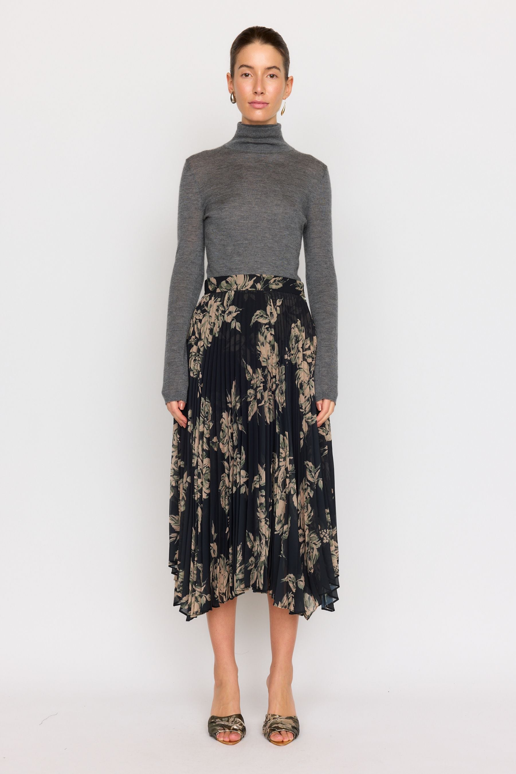 Gwen Skirt - Black Rose