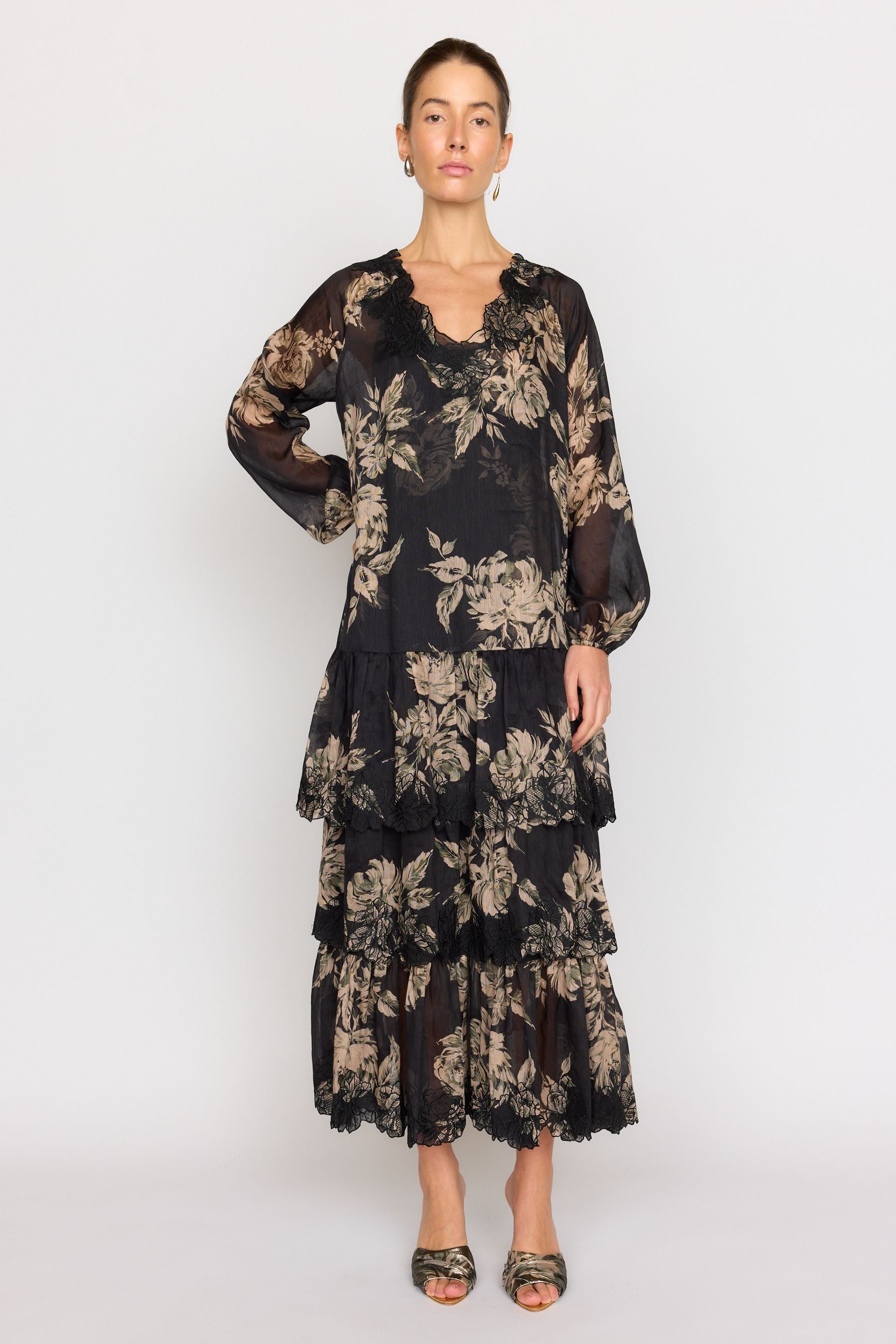 Anastasia Dress - Black Rose