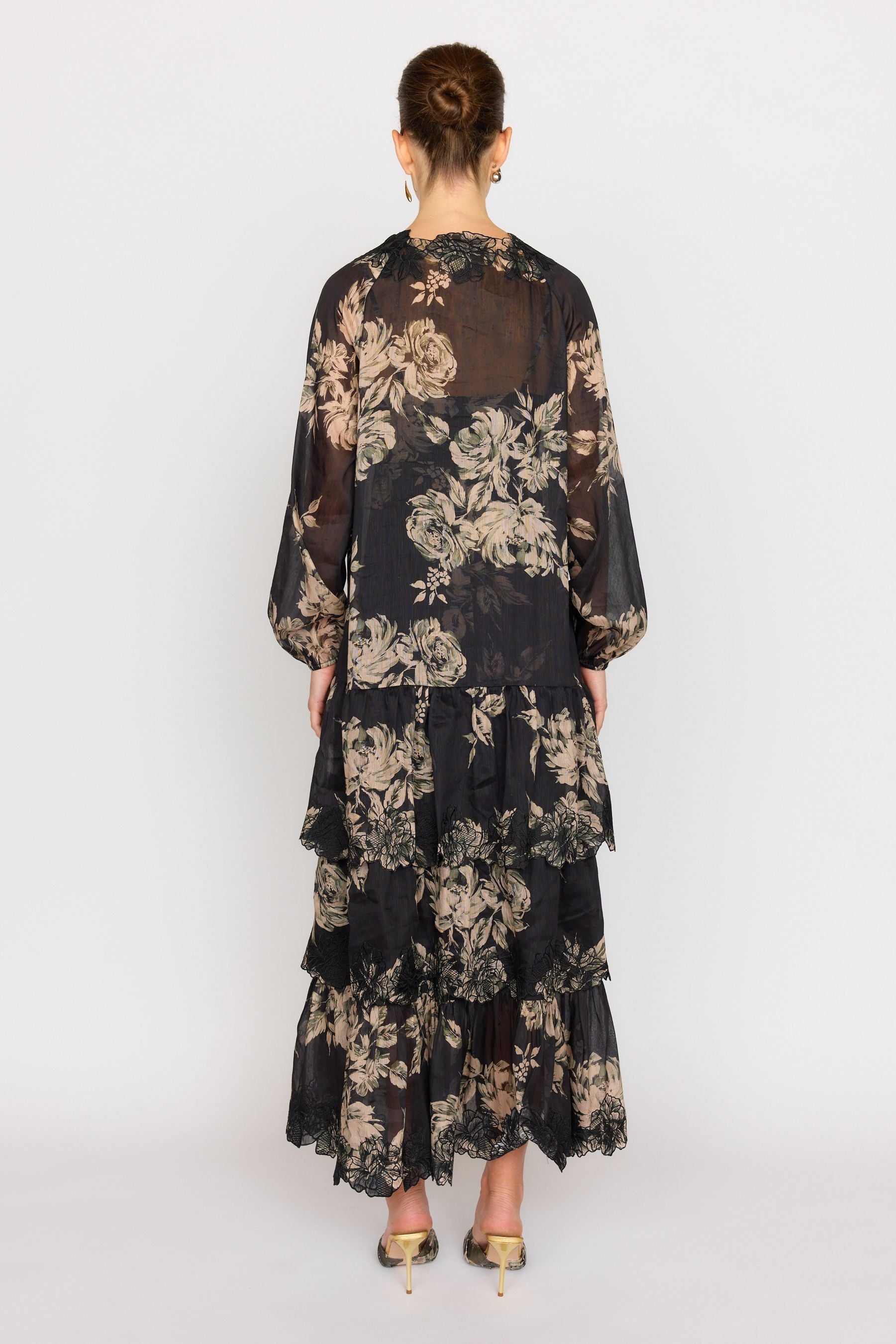 Anastasia Dress - Black Rose