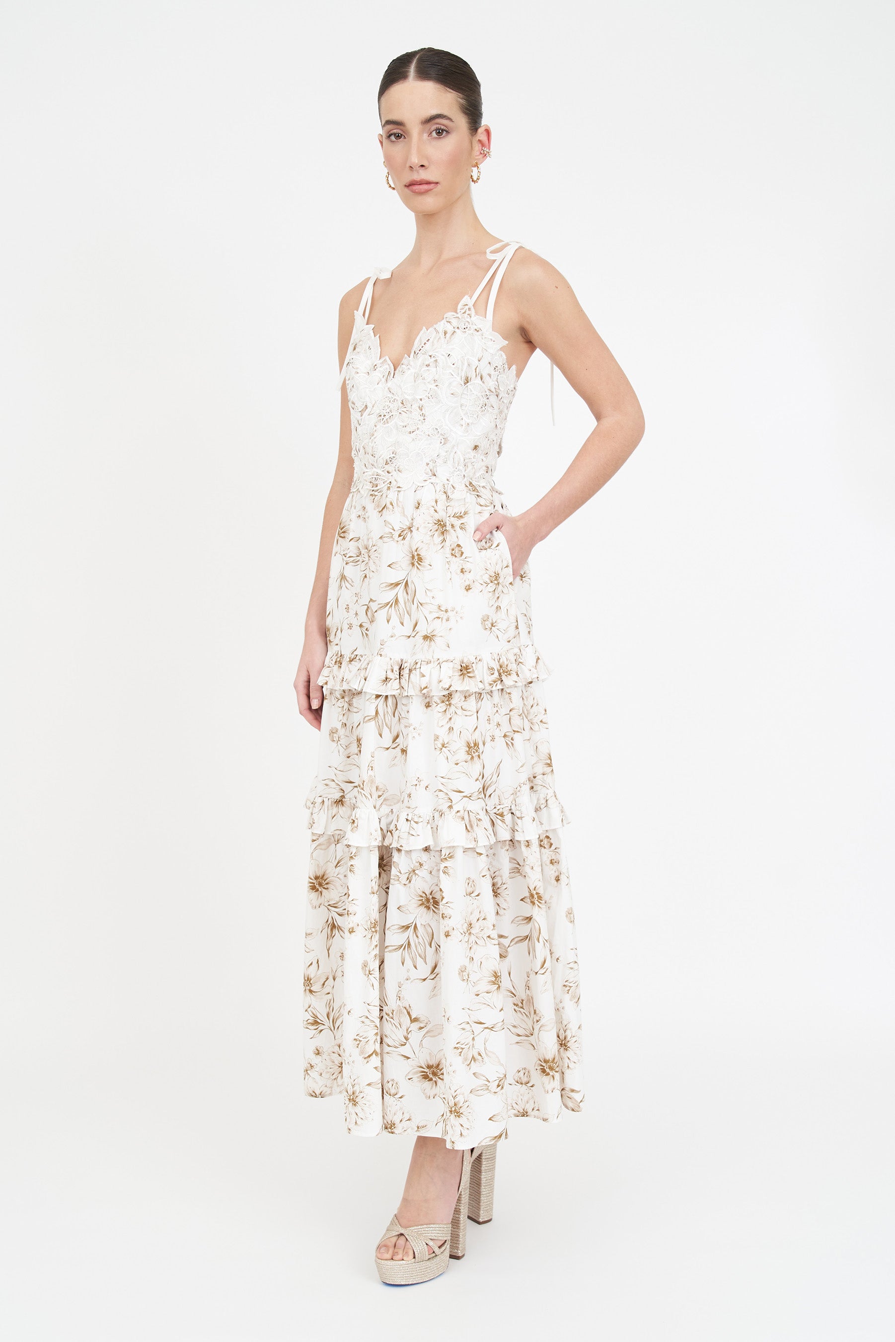 Sammi Dress - Ivory Magnolia