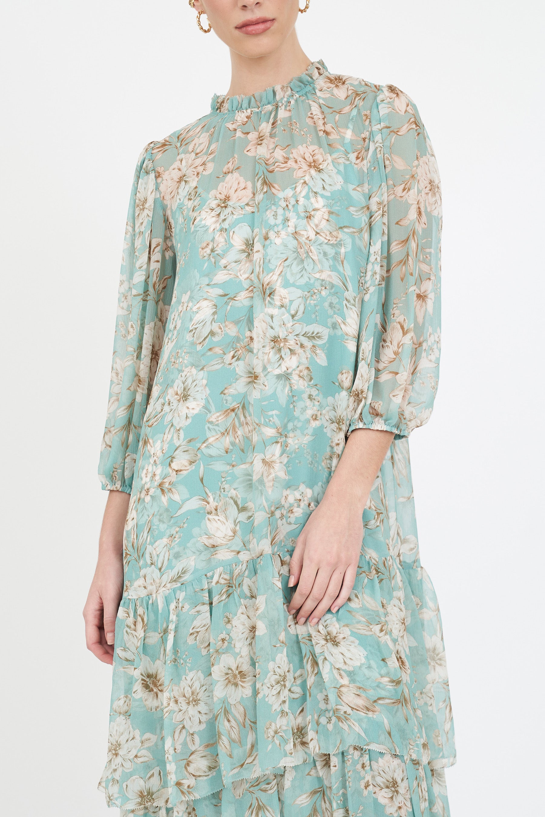 Sara Dress - Turquoise Magnolia