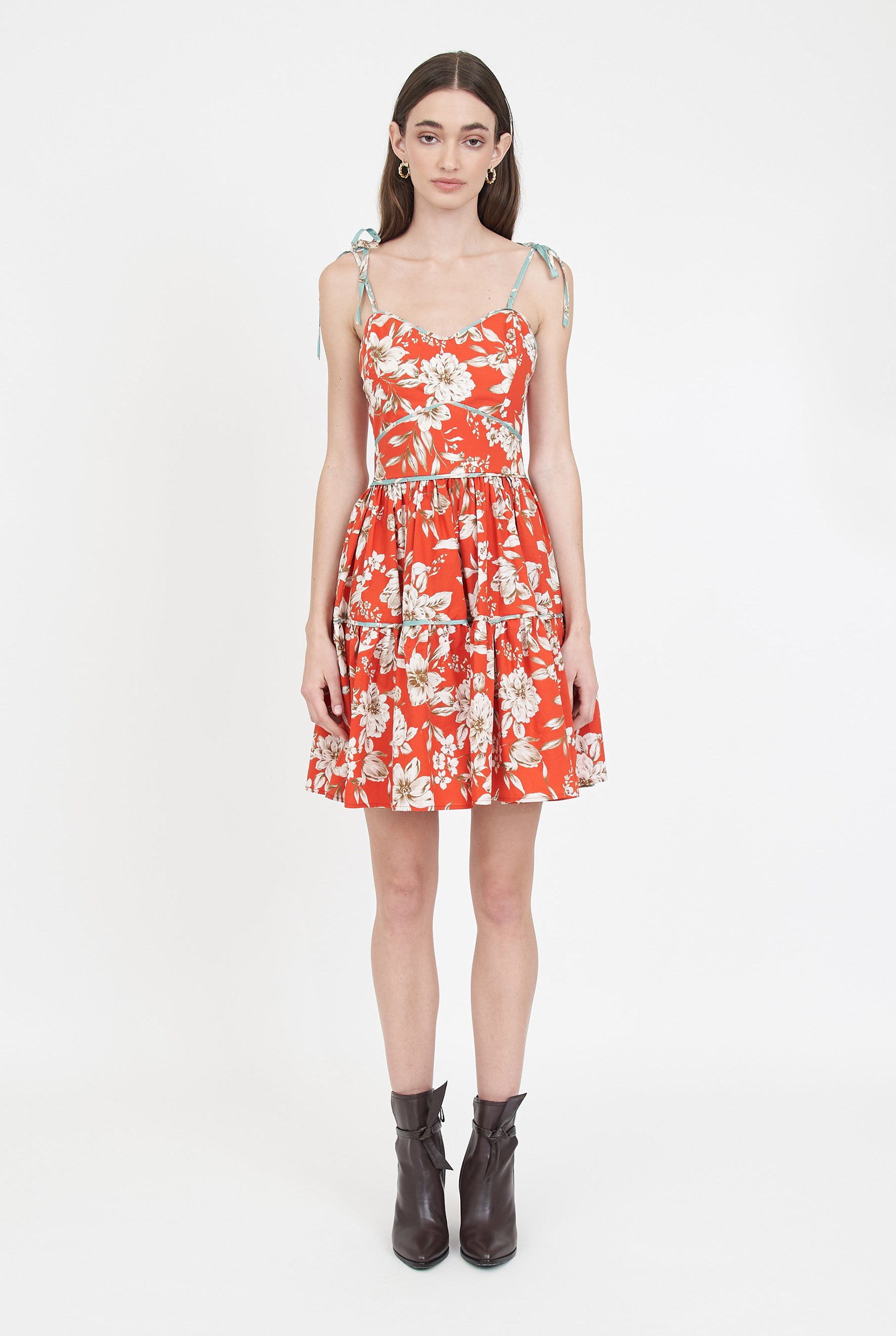 Aurelia Dress - Red Magnolia