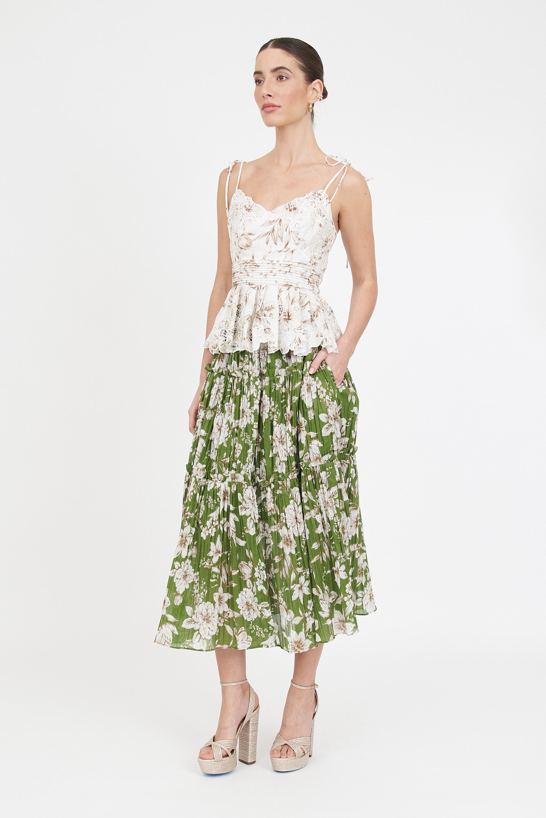 Lora Skirt - Green Magnolia