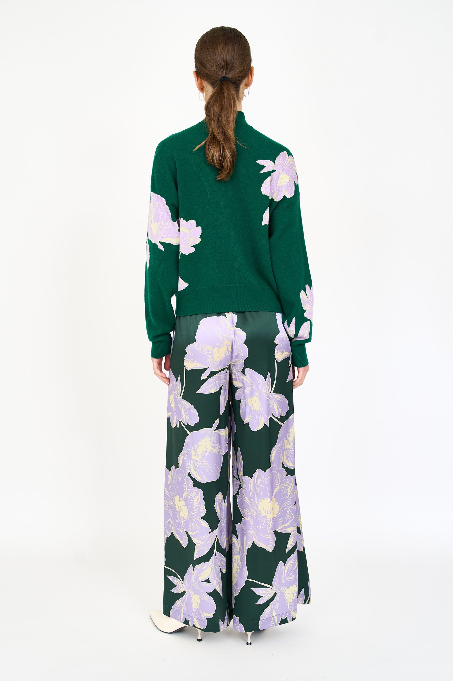 Brookie Sweater - Green Blossom