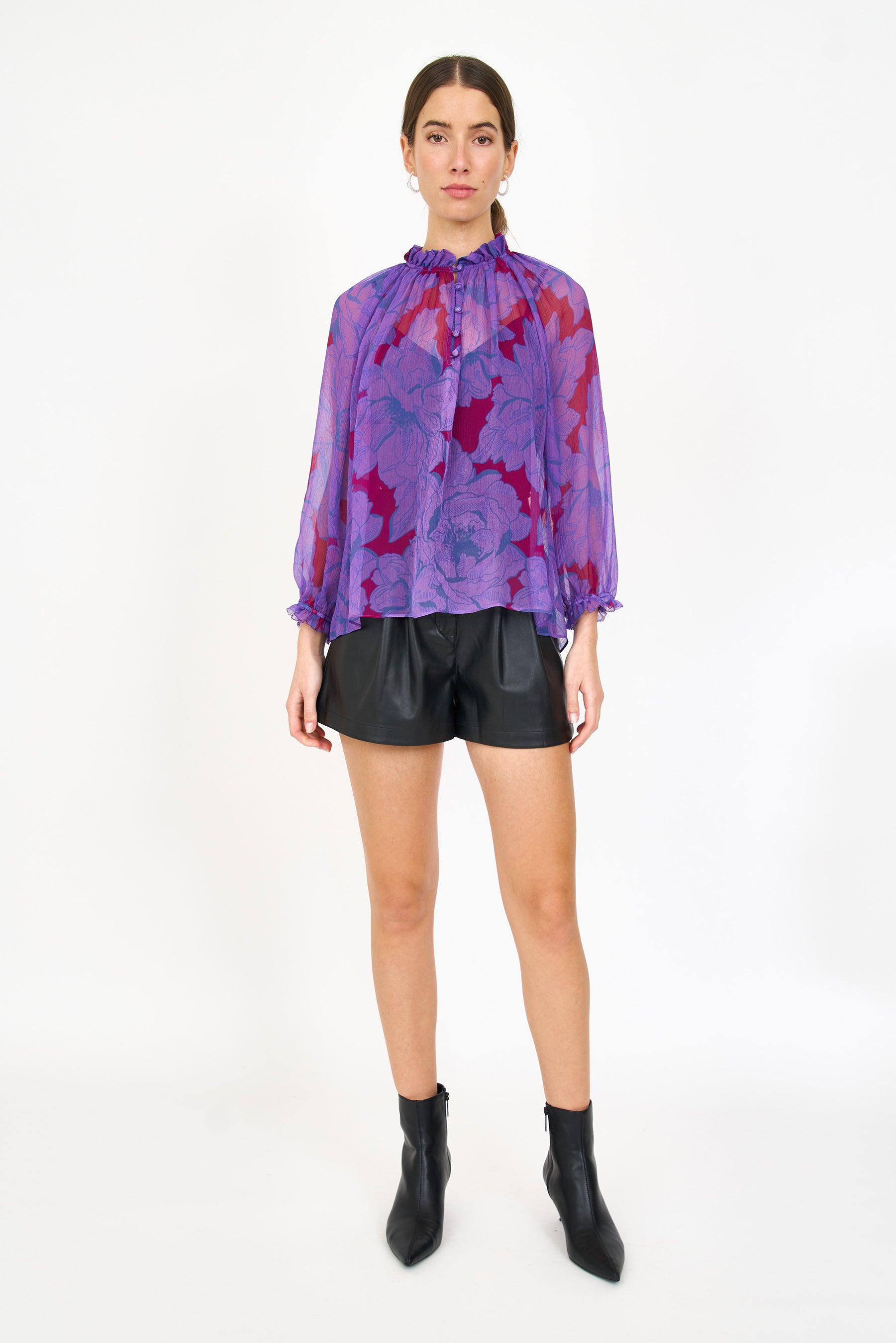 Karla Blouse - Vibrant Bloom