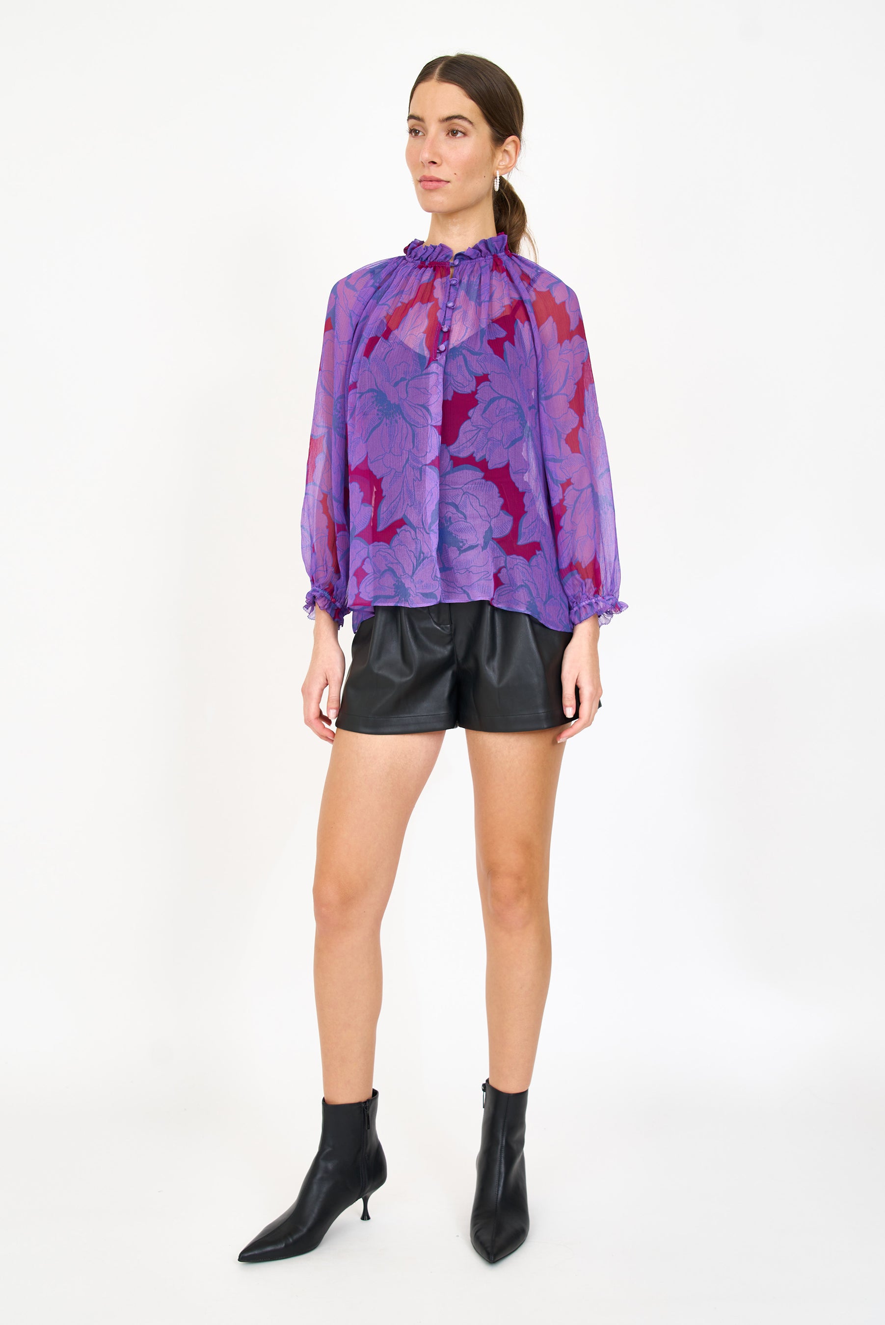 Karla Blouse - Vibrant Bloom