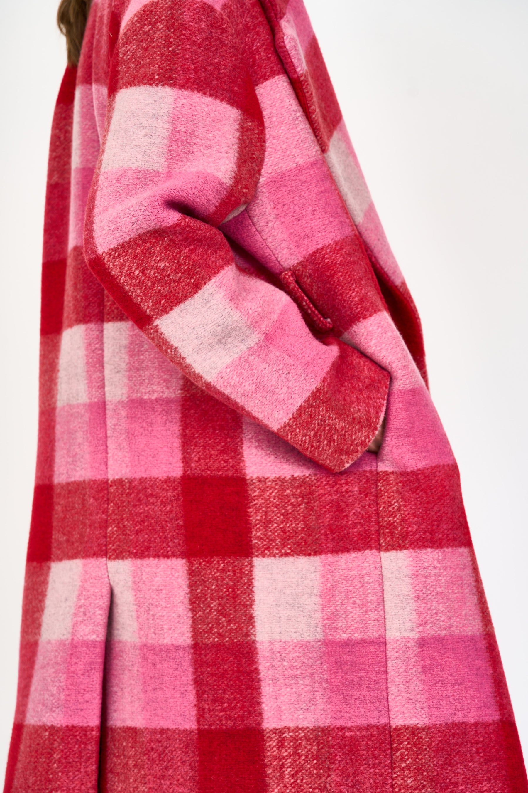 Josephine Coat - Pink Check