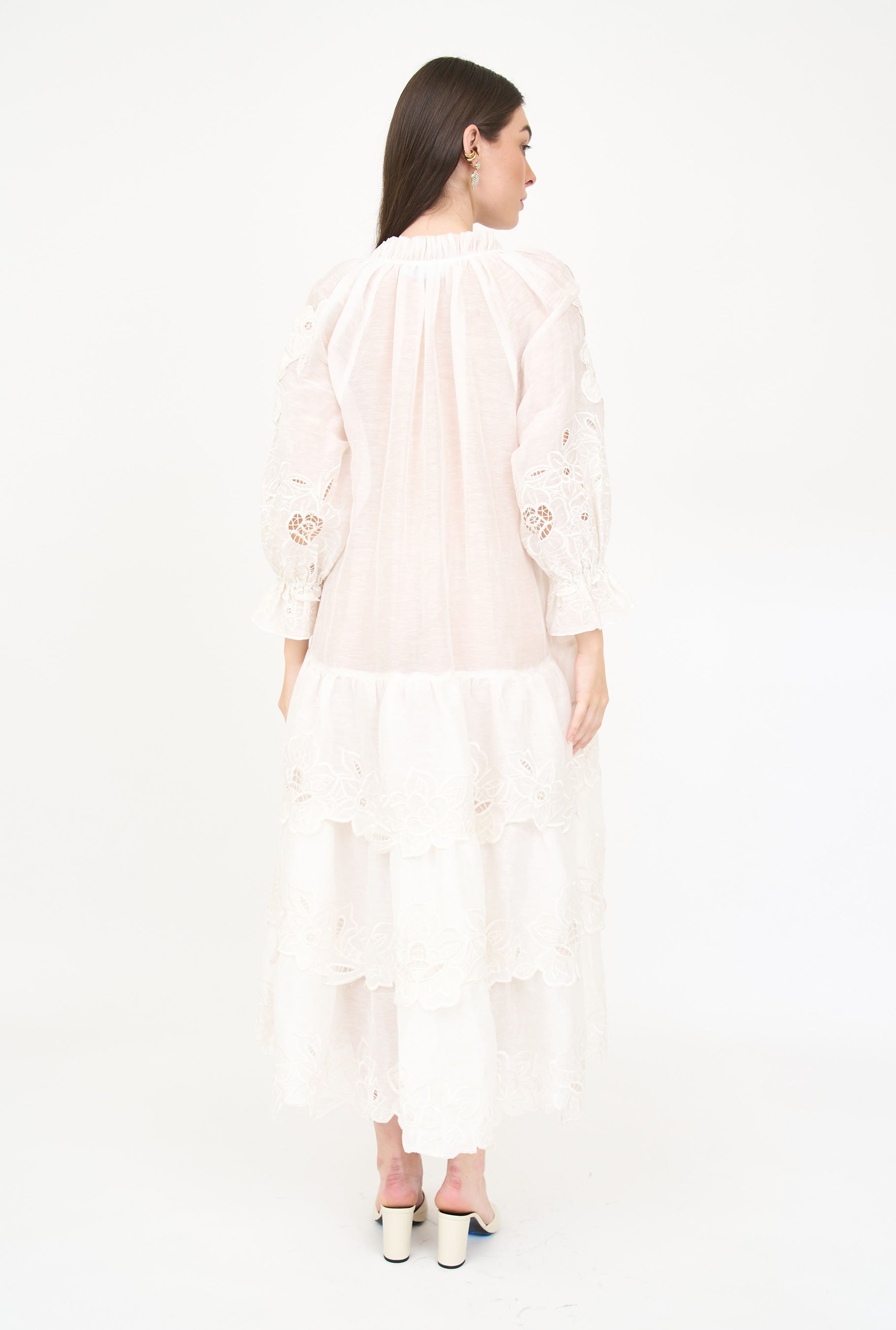 Tamar Dress - White Embroidery