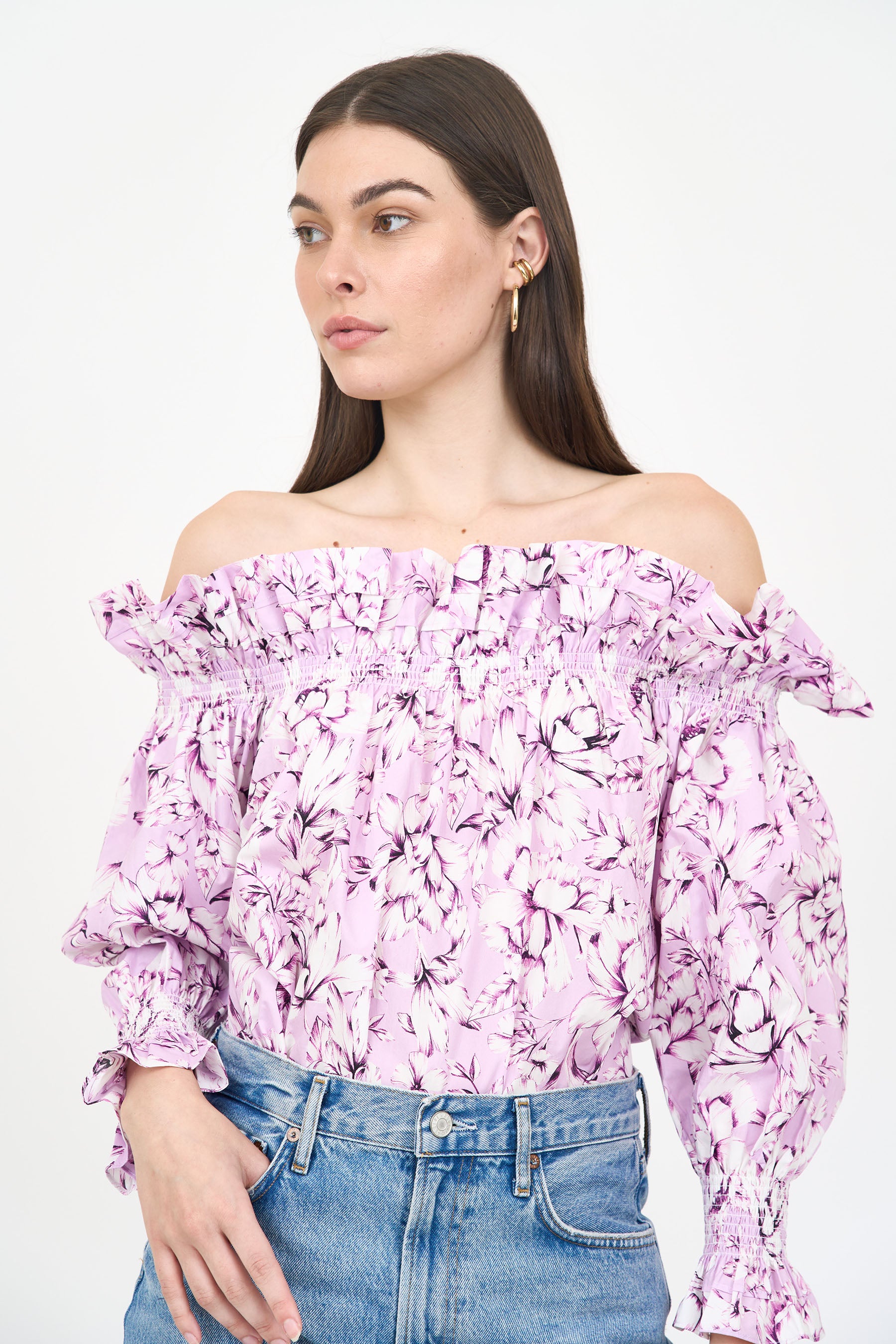 Regina Top - Pink Vintage Floral